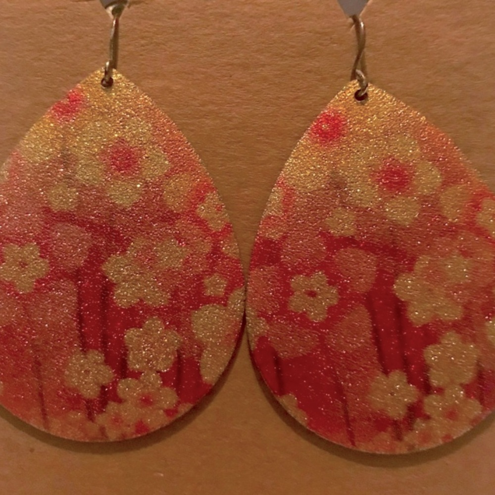 Floral Metal Earrings